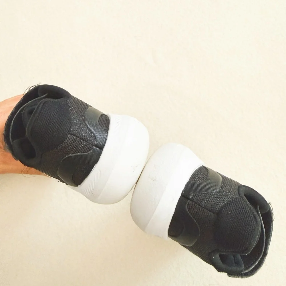 Adidas Runfalcon 5 Kids Black White Cloudfoam Sneakers Easy On Shoes Trainer 7 - Picture 6 of 16